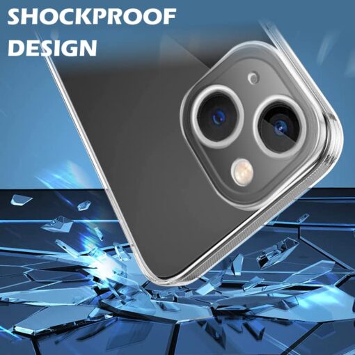 winble iPhone 14 Back Cover Case Camera Protection Transparent - Image 3