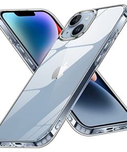 winble iPhone 14 Plus Back Cover Case Crystal Clear Hard TPU