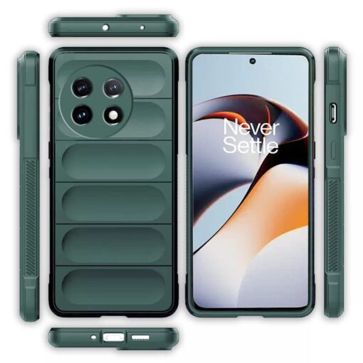 winble OnePlus 11R Back Cover Case Jacket Liquid Silicone (Green) - Image 6