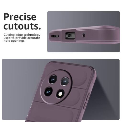 winble OnePlus 11R 5G Back Cover Case Jacket Liquid Silicone (Lavender) - Image 3