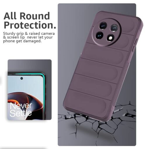 winble OnePlus 11R 5G Back Cover Case Jacket Liquid Silicone (Lavender) - Image 4