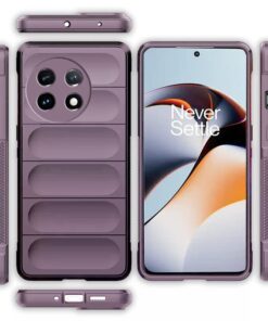 Winble Down Jacket Series Liquid Silicone Back Cover Case for OnePlus 11R 5G Camera Protection Anti Slip Grip Design Protective Back Cover Case for OnePlus 11R 5G Lavender 0 4