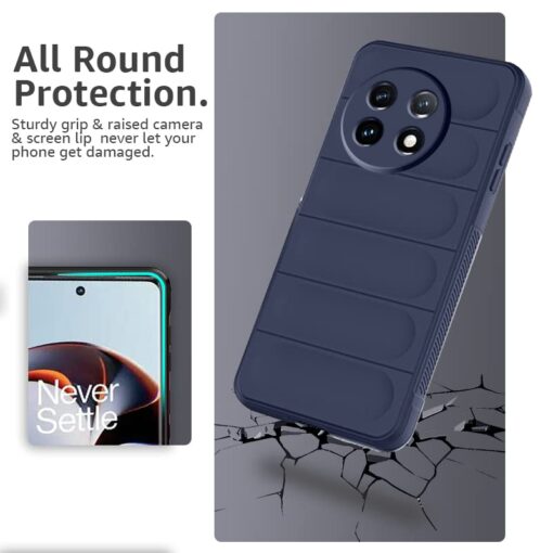 winble OnePlus 11R 5G Back Cover Case Jacket Liquid Silicone (Sapphire) - Image 4