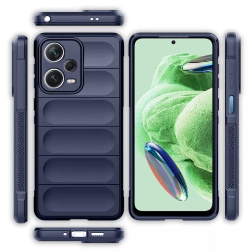 winble Poco X5 5G / Mi Redmi Note 12 5G Back Cover Case Jacket Liquid Silicone (Sapphire) - Image 7