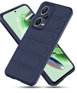 winble Poco X5 5G / Mi Redmi Note 12 5G Back Cover Case Jacket Liquid Silicone (Sapphire)