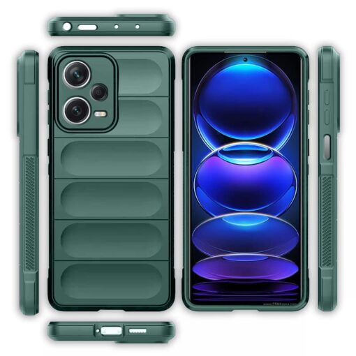 winble Mi Redmi Note 12 Pro 5G Back Cover Case Jacket Liquid Silicone (Green) - Image 7