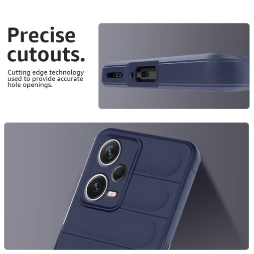 winble Mi Redmi Note 12 Pro Plus 5G Back Cover Case Jacket Liquid Silicone (Sapphire) - Image 5
