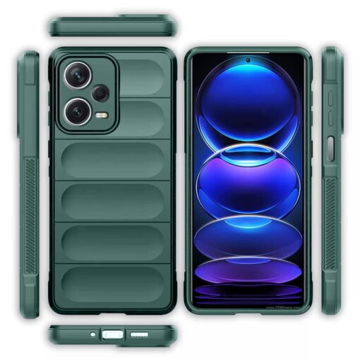 winble Mi Redmi Note 12 Pro Plus 5G Back Cover Case Jacket Liquid Silicone (Green) - Image 7