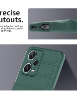 Winble Down Jacket Series Silicone Back Cover Case for Mi Redmi Note 12 Pro Plus 5G Camera Protection Anti Slip Grip Design Protective Back Cover Case for Redmi Note 12 Pro Plus 5G Green 0