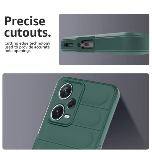 winble Mi Redmi Note 12 Pro Plus 5G Back Cover Case Jacket Liquid Silicone (Green) - Image 5