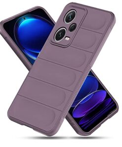 winble Mi Redmi Note 12 Pro Plus 5G Back Cover Case Jacket Liquid Silicone (Lavender)