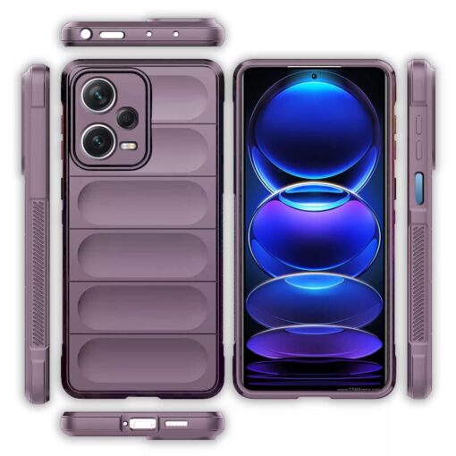 winble Mi Redmi Note 12 Pro Plus 5G Back Cover Case Jacket Liquid Silicone (Lavender) - Image 7