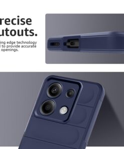 Winble Down Jacket Series Silicone Back Cover Case for Mi Redmi Note 13 Pro 5G Camera Protection anti slip Grip design Protective Back Cover Case for Redmi Note 13 Pro 5G Blue 0 0