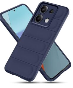 Down Jacket Series Silicone Back Cover Case for Mi Redmi Note 13 Pro 5G (Blue)