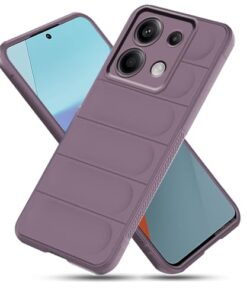 Down Jacket Series Silicone Back Cover Case for Mi Redmi Note 13 Pro 5G (Lavender)