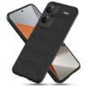 Down Jacket Series Silicone Back Cover Case for Mi Redmi Note 13 Pro Plus 5G (Black)