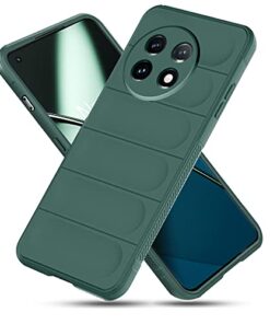 winble OnePlus 11 5G Back Cover Case Jacket Liquid Silicone (Green)