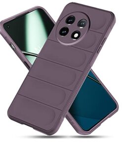 winble OnePlus 11 5G Back Cover Case Jacket Liquid Silicone (Lavender)