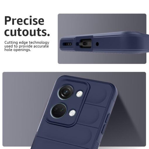 winble OnePlus Nord 3 5G Back Cover Case Jacket Liquid Silicone (Blue) - Image 3