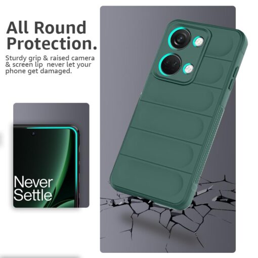 winble OnePlus Nord 3 5G Back Cover Case Jacket Liquid Silicone (Green) - Image 3