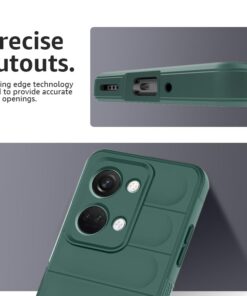 Winble Liquid Silicone Back Cover Case for OnePlus Nord 3 5G Back Cover Case Camera Protection Shockproof Protective Back Cover Case for OnePlus Nord 3 5G Black Green 0 1