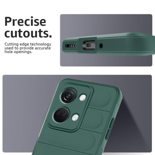 winble OnePlus Nord 3 5G Back Cover Case Jacket Liquid Silicone (Green) - Image 4