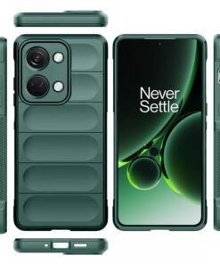 Winble Liquid Silicone Back Cover Case for OnePlus Nord 3 5G Back Cover Case Camera Protection Shockproof Protective Back Cover Case for OnePlus Nord 3 5G Black Green 0 3