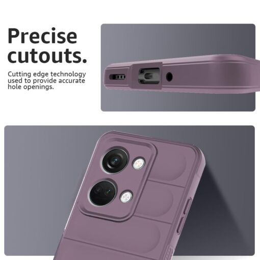 winble OnePlus Nord 3 5G Back Cover Case Jacket Liquid Silicone (Lavender) - Image 3
