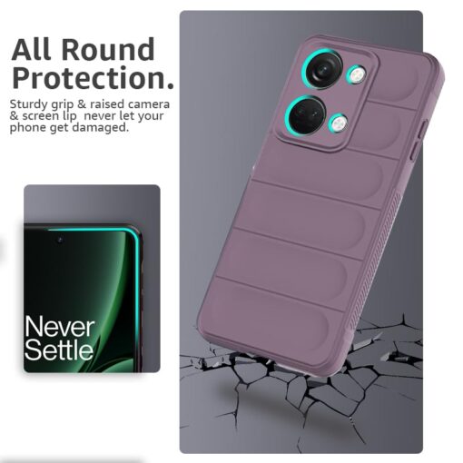 winble OnePlus Nord 3 5G Back Cover Case Jacket Liquid Silicone (Lavender) - Image 4