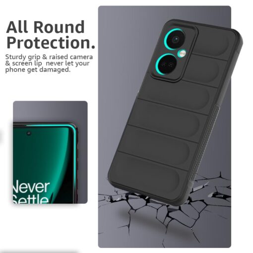 winble OnePlus Nord CE 3 5G Back Cover Case Jacket Liquid Silicone (Black) - Image 3