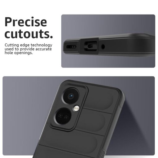 winble OnePlus Nord CE 3 5G Back Cover Case Jacket Liquid Silicone (Black) - Image 4
