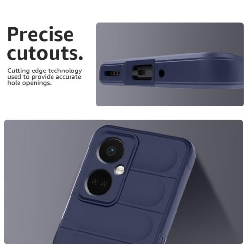 winble OnePlus Nord CE 3 5G Back Cover Case Jacket Liquid Silicone (Blue) - Image 4