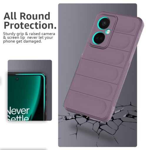 winble OnePlus Nord CE 3 5G Back Cover Case Jacket Liquid Silicone (Lavender) - Image 3