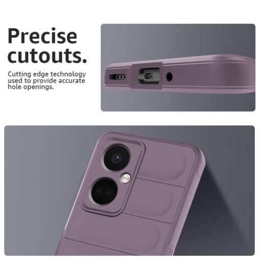 winble OnePlus Nord CE 3 5G Back Cover Case Jacket Liquid Silicone (Lavender) - Image 4