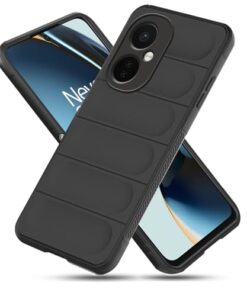 winble OnePlus Nord CE 3 Lite 5G Back Cover Case Jacket Liquid Silicone (Black)