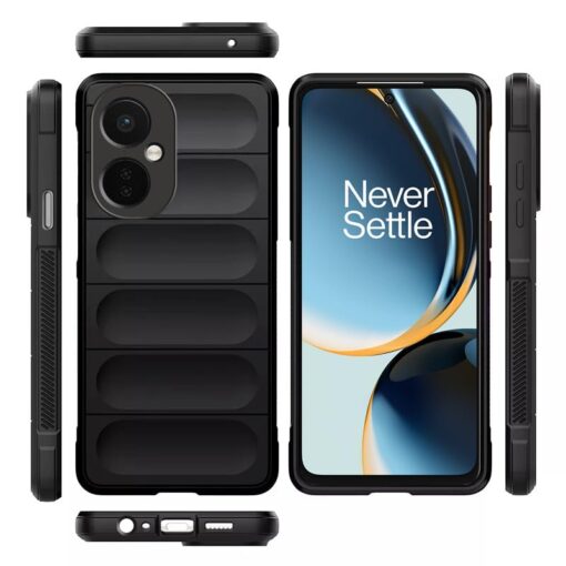 winble OnePlus Nord CE 3 Lite 5G Back Cover Case Jacket Liquid Silicone (Black) - Image 6