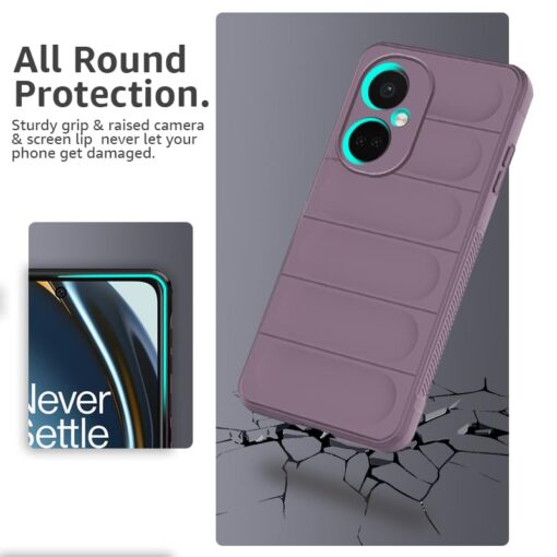 winble OnePlus Nord CE 3 Lite 5G Back Cover Case Jacket Liquid Silicone (Lavender) - Image 3