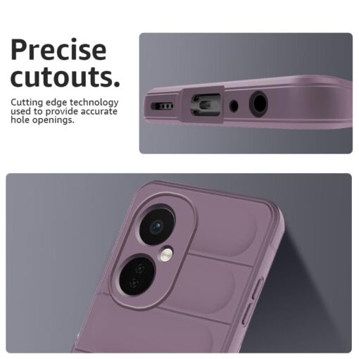 winble OnePlus Nord CE 3 Lite 5G Back Cover Case Jacket Liquid Silicone (Lavender) - Image 4