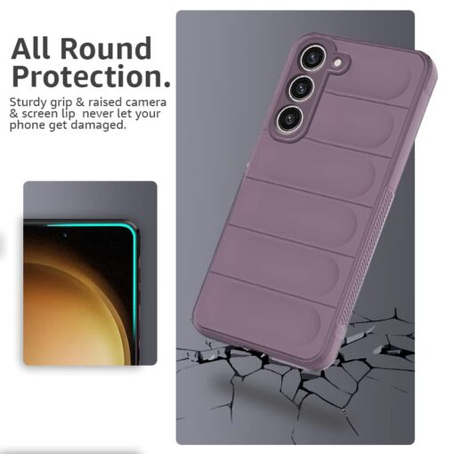 winble Samsung Galaxy S23 5G Back Cover Case Jacket Liquid Silicone (Lavender) - Image 3