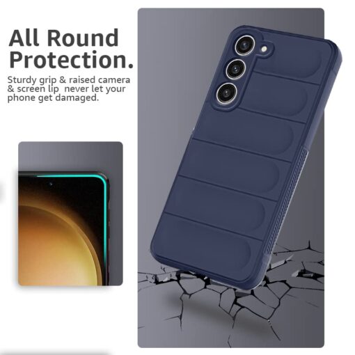 winble Samsung Galaxy S23 5G Back Cover Case Jacket Liquid Silicone (Sapphire) - Image 3