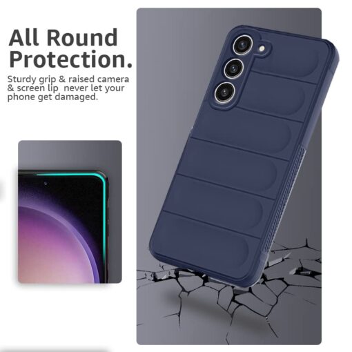 winble Samsung Galaxy S23 Plus 5G Back Cover Case Liquid Silicone (Sapphire) - Image 3