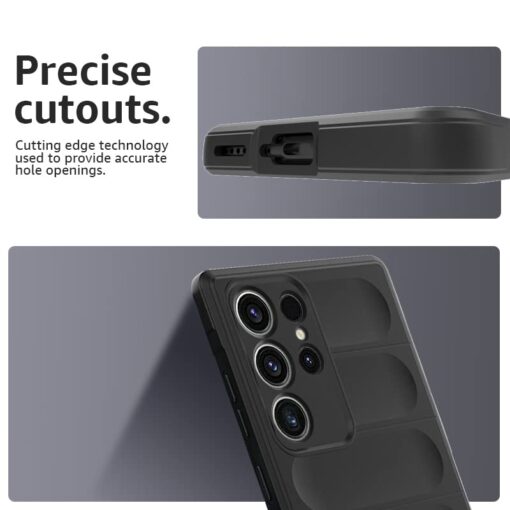 winble Samsung Galaxy S23 Ultra 5G Back Cover Case Jacket Liquid Silicone (Black) - Image 4