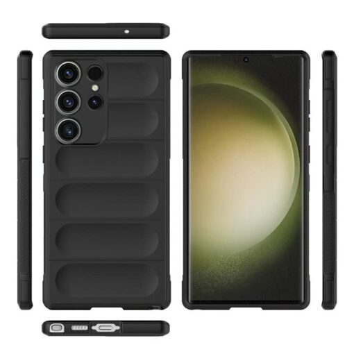 winble Samsung Galaxy S23 Ultra 5G Back Cover Case Jacket Liquid Silicone (Black) - Image 6