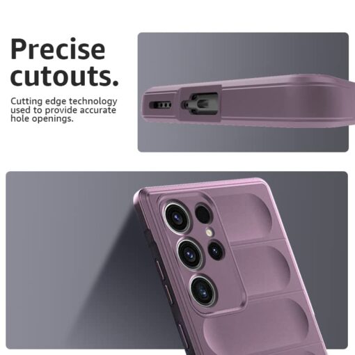 winble Samsung Galaxy S23 Ultra 5G Back Cover Case Jacket Liquid Silicone (Lavender) - Image 4