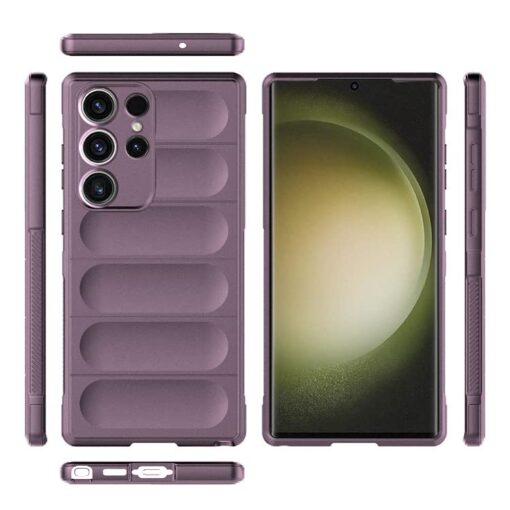 winble Samsung Galaxy S23 Ultra 5G Back Cover Case Jacket Liquid Silicone (Lavender) - Image 6