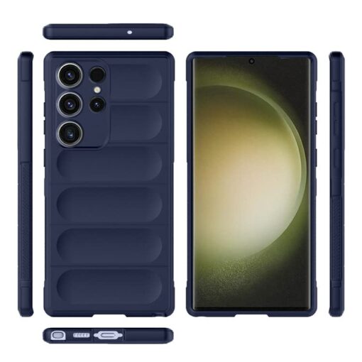 winble Samsung Galaxy S23 Ultra 5G Back Cover Case Jacket Liquid Silicone (Sapphire) - Image 6