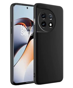 winble OnePlus 11R 5G Back Cover Case Liquid Silicone (Black)