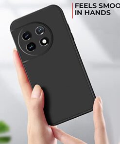 Winble Liquid Silicone Back Cover for OnePlus 11R 5G Camera Protection Full Body Protection Anti Shock Protective Back Bumper Back Cover Case for OnePlus 11R 5G Black 0 4