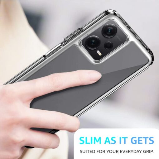 winble Mi Redmi Note 12 Pro Plus 5G Back Cover Case Crystal Clear Hard TPU - Image 6