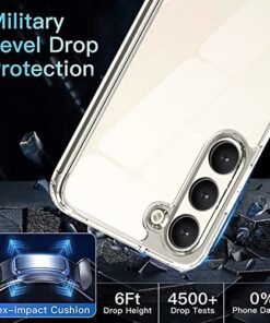 Winble Polycarbonate Ultra Hybrid Crystal Clear Back Cover Case For Samsung Galaxy S23 Plus 5G Shockproof Camera Drop Protection Hard Clear Back Bumper Back Cover Case 0 1
